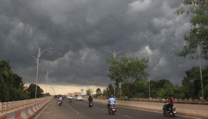 Low pressure rain fall at odisha