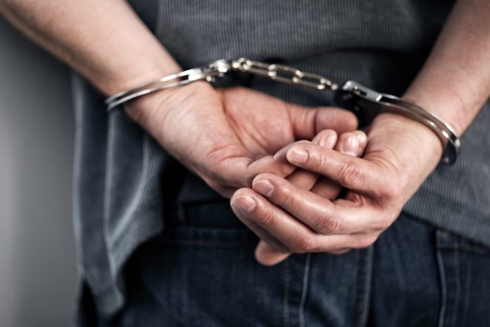 Criminal in handcuff
