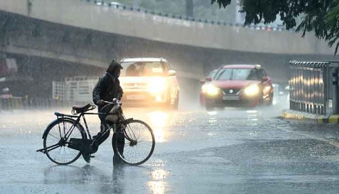 Heavy rain fall