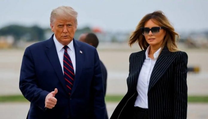trump with melania